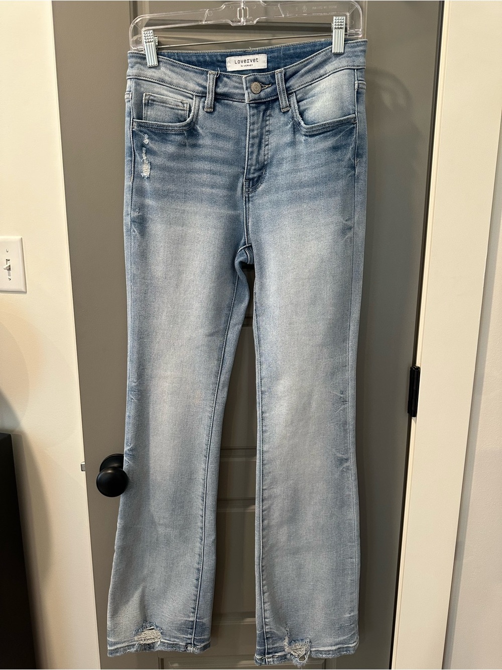 Lovervet by Vervet Light Blue Flare Jeans – Soft Stretch Denim
